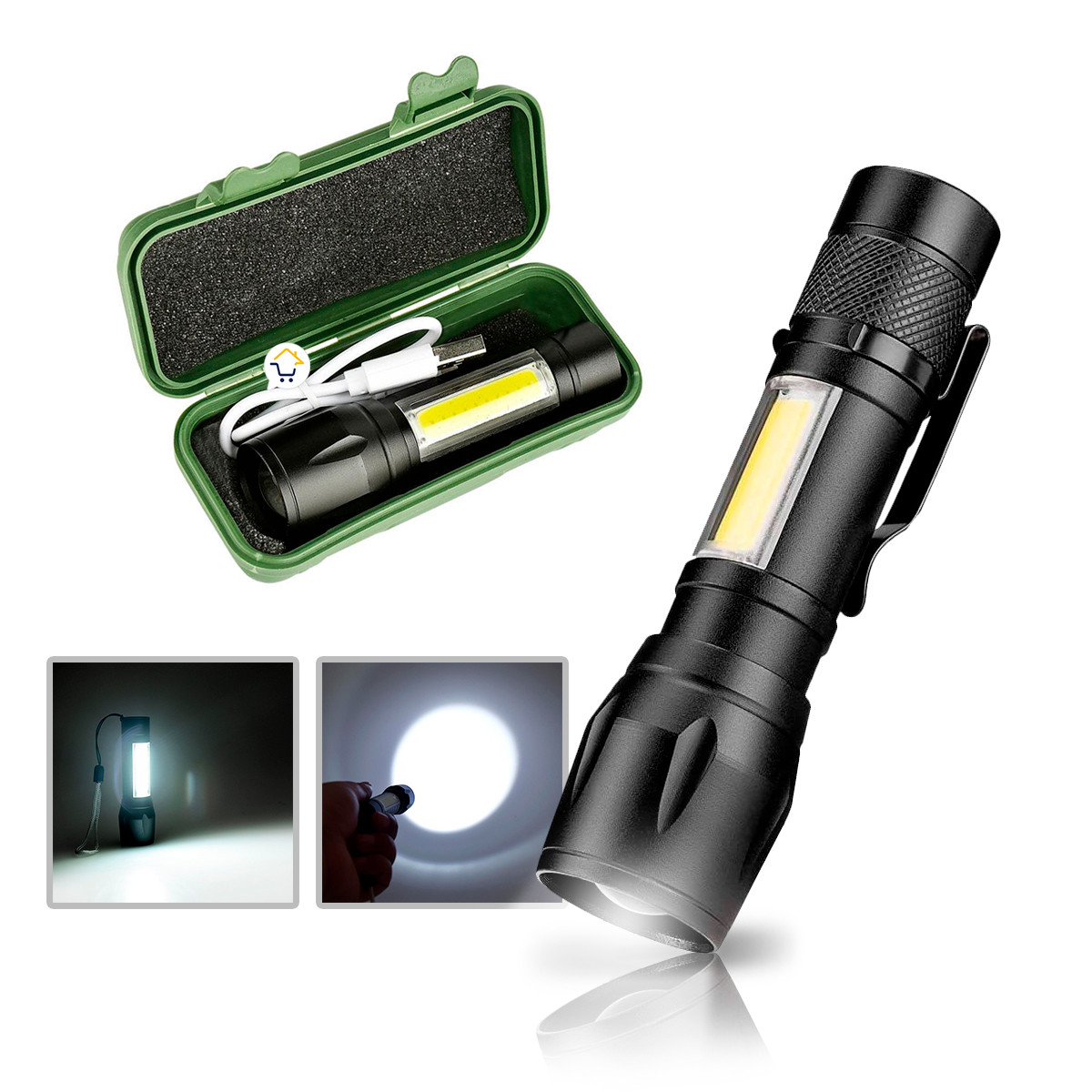 Mini Linterna LED Recargable Luz 511